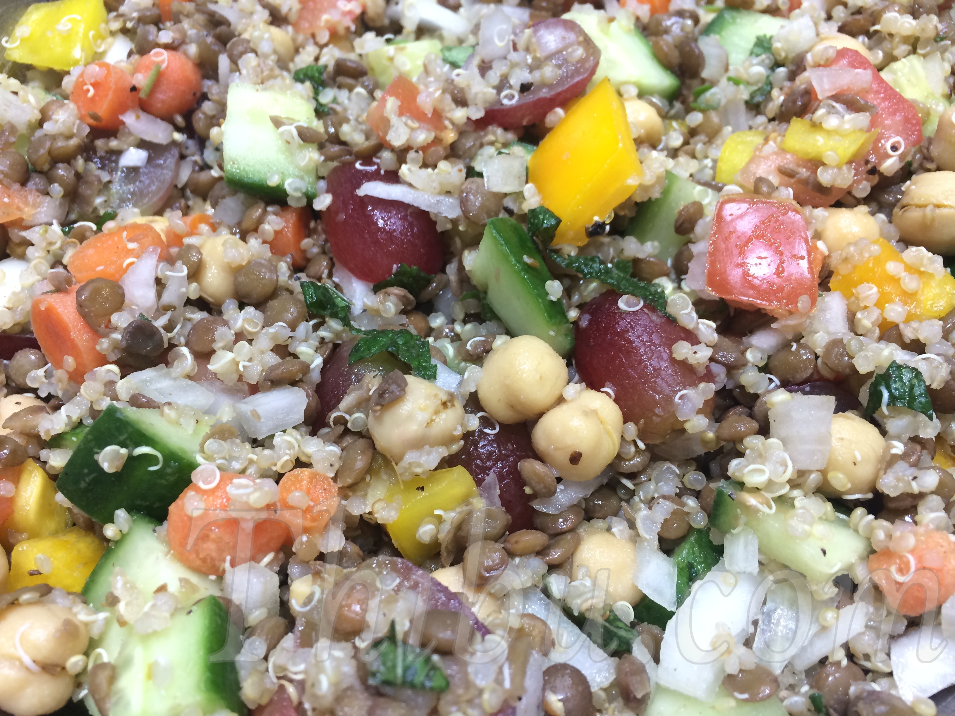 Quinoa & Lentil Summer Salad - Thibu Times