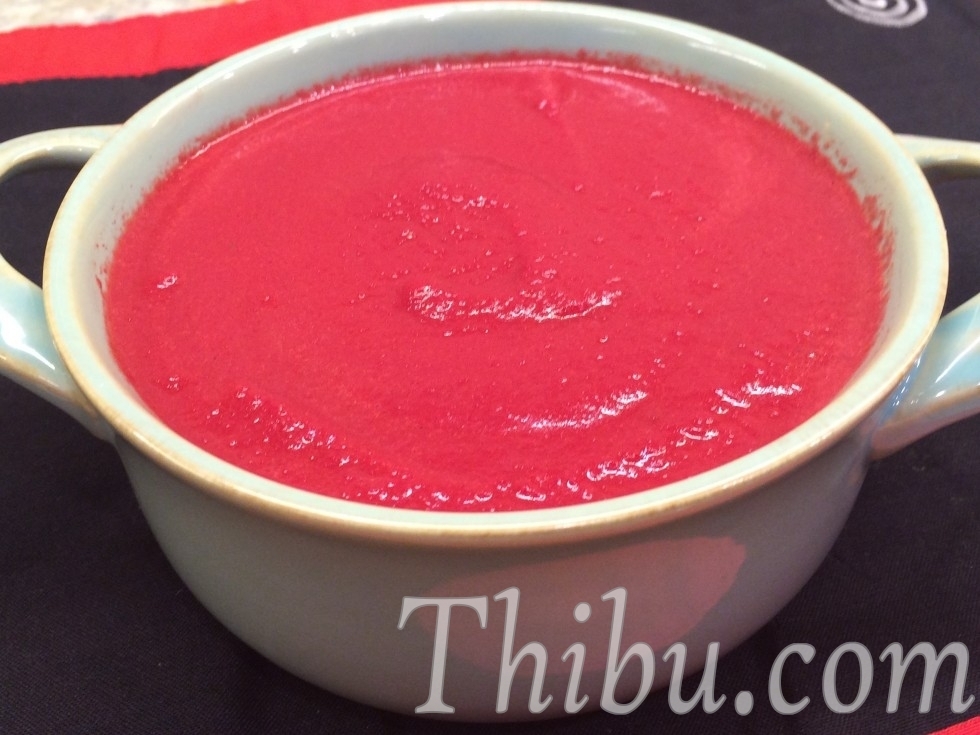 BEETS CARROTS AND BELL PEPPER SOUP