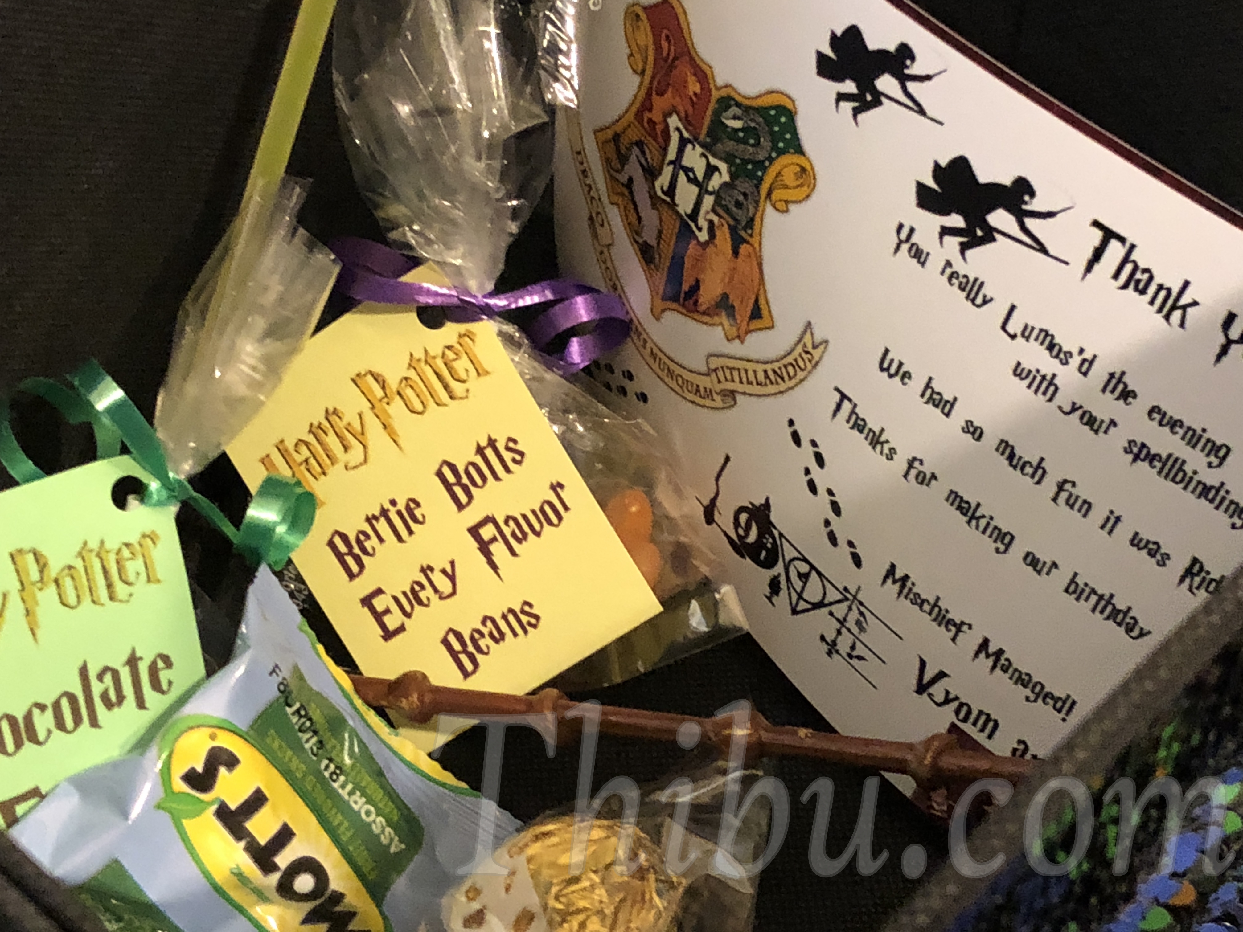 Birthday Goody Bags Harry Potter Themed Thibu Times